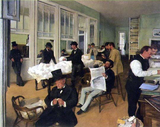 Edgar Degas The New Orleans Cotton Exchange